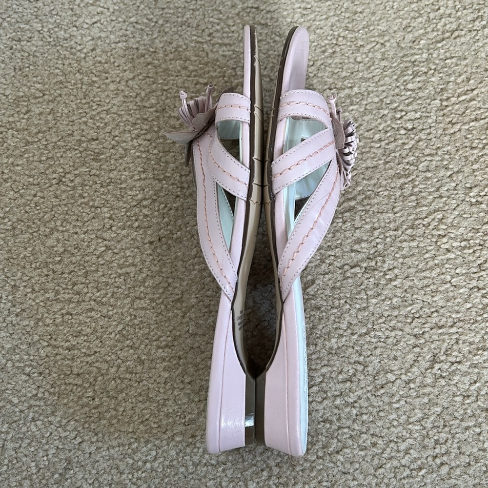 Classic Elements Dusty Pink Leather Sandals sz 6.5 - Picture 6 of 11